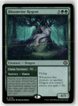 Bloomvine Regent 136 Foil NM MTG Tarkir: Dragonstorm Magic - Image 1