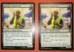 2X MTG: SPIDER-MAN, DAMAGE CONTROL CREW, 0099, REGULAR, UNCOMMON, NM SPM - Image 1