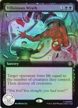 MTG Villainous Wrath (Extended Art) (259) | NM Foil | Spider-Man {SPM} - Image 1