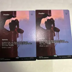 Ponder Borderless Nonfoil Spiderman MTG X2 Two - Image 1