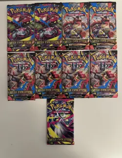 9x Pokemon Mega Evolution Sealed Booster Packs - Trusted Seller ✅ Free Delivery - Image 1
