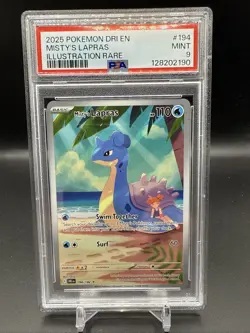Pokemon TCG Misty's Lapras Destined Rivals 194/182 PSA 9 - Image 1