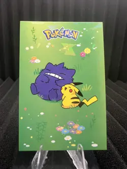 Gengar & Pikachu Sleeping - Cracked Ice Holo -Electric Pikachu Database- Pokemon - Image 1