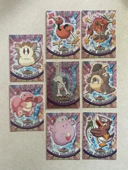 2000 Topps x8 Pokemon Card Lot Normal Type Holo Persian NM/LP - Image 1