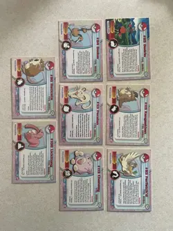 2000 Topps x8 Pokemon Card Lot Normal Type Holo Persian NM/LP - Image 2