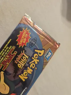 Pokemon Cyndaquil Johto Series 1 2001 Topps TV Animation Ed. Sealed Booster Pack - Image 2