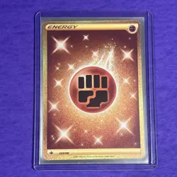 Pokemon TCG Fighting Energy 233/198 Chilling Reign Holo Card Secret Rare NM - Image 3