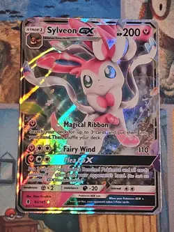 2017 Pokemon Sun & Moon Guardians Rising: Sylveon GX 92/145 LP - Image 1