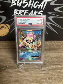 PSA 10 2016 Pokemon XY Evolutions M Slowbro EX 27/108 Gem Mint Holo - Image 1