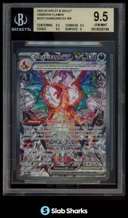 2023 POKEMON OBF EN #223/197 CHARIZARD EX SPECIAL ILLUSTRATION RARE BGS 9.5 - Image 1