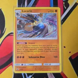 Lucario SM54 Sun & Moon Black Star Promo Holo Pokemon TCG - Image 1