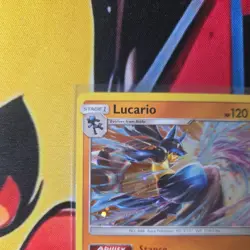 Lucario SM54 Sun & Moon Black Star Promo Holo Pokemon TCG - Image 2
