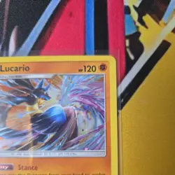 Lucario SM54 Sun & Moon Black Star Promo Holo Pokemon TCG - Image 3
