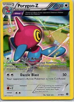 Pokemon TCG Porygon-Z 67/98 Ancient Origins Holo LP - Image 1