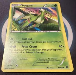 Pokemon TCG - VIRIZION - Ancient Origins 12/98 Holo Rare - LP - Image 2