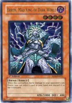 Brron, Mad King of Dark World - EEN-EN022 - Rare - Unlimited Edition x3 - Modera - Image 1