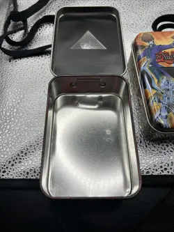 YuGiOh! Vintage 2x Konami Lanyard Tin Metal Deck Card Box 2003 - Yami Yugi RARE - Image 4