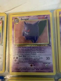 Pokemon TCG Gengar Fossil 20/62 Non-Holo Card Unlimited WOTC 1999 - Image 1
