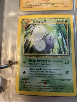 Pokemon TCG Jumpluff Neo Genesis Holo Card 7/111 Unlimited Rare, LP Condition - Image 1