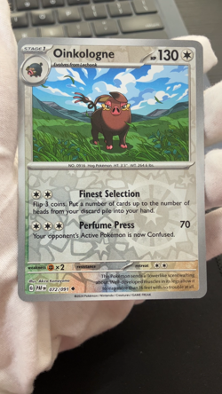 Oinkologne - 072/091 - Uncommon - Regular Pokemon Card Near Mint Condition - Image 2