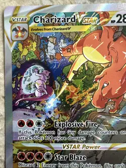 Pokemon TCG Charizard VSTAR Card - Explosive Fire & Star Blaze Moves - Image 3