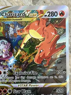 Pokemon TCG Charizard VSTAR Card - Explosive Fire & Star Blaze Moves - Image 4