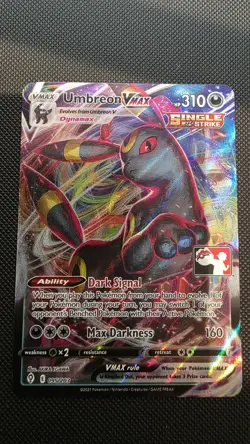 Pokemon Card Umbreon VMAX 095/203 Prize Pack Series 1 Play! Evolving Skies - Image 1