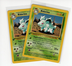 1x ~ESP~ SPANISH Nidorina 1st Edition Jungle 40/64 Pokemon Card (LB3) - Image 1