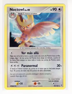 ~ESP~ SPANISH Noctowl RARE Diamond & Pearl 34/130 HTF! Pokemon Card (Z1) - Image 1