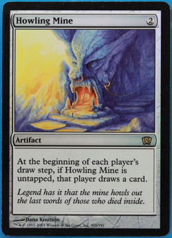 Howling Mine FOIL 8th Edition HEAVILY PLD Artifact Rare CARD (498738) ABUGames - Image 1