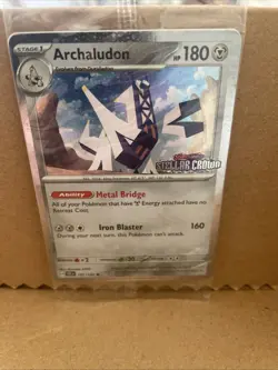Archaludon Holo Stellar Crown Stamped Promo Card 107/142 Sealed - Image 1