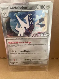 Archaludon Holo Stellar Crown Stamped Promo Card 107/142 Sealed - Image 3