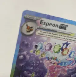 Pokemon TCG Espeon EX Prismatic Evolutions Holo Card 155/131 Near Mint Condition - Image 5