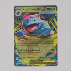 Pokemon TCG Mega Venusaur ex 003/132 Mega Evolution Holo Double Rare Mint Card - Image 1