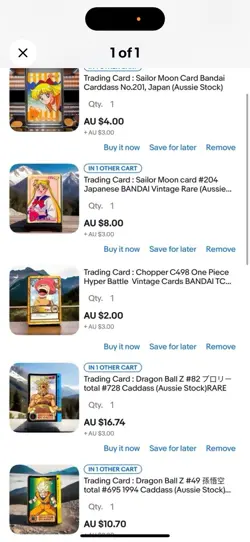 Trading Card : Dragon Ball Z #49 孫悟空total #695 1994 Caddass (Aussie Stock)RARE - Image 1