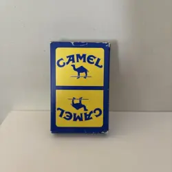 Vintage Camel blue yellow advertising Playing Cards poker Still Sealed - Image 1