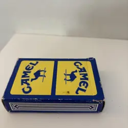 Vintage Camel blue yellow advertising Playing Cards poker Still Sealed - Image 2