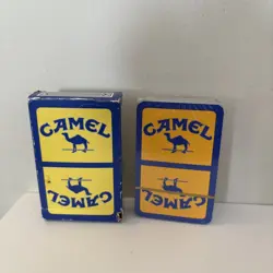 Vintage Camel blue yellow advertising Playing Cards poker Still Sealed - Image 4