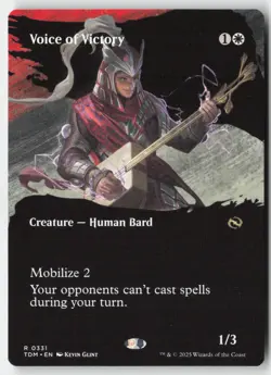 MTG - Voice of Victory (Borderless) R Tarkir: Dragonstorm 331 LP-NM - Image 1
