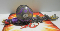 Bakugan Centipoid Black Darkus Translucent Open Core B1 400G - Image 1