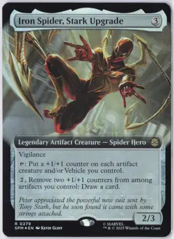 Iron Spider, Stark Upgrade (Extended Art Foil) 279 MTG Marvel's Spider-Man (SPM) - Image 1