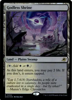 MTG Godless Shrine Foil NM Edge of Eternities Magic 254 - Image 1