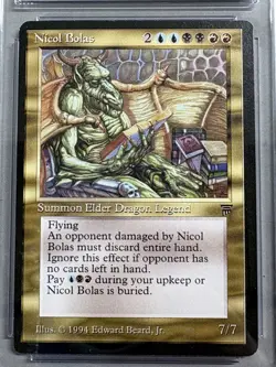 Magic: The Gathering MTG Nicol Bolas Legends Rare CGC 8.5 - Image 2