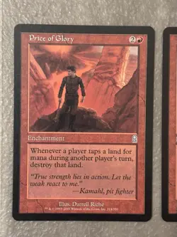 Vintage MTG ** Price of Glory ** Odyssey** Lot of 2 - Image 2