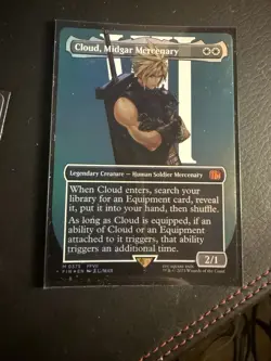 Cloud, Midgar Mercenary (Borderless) Final Fantasy Foil - Image 1
