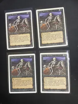 MtG 4x Drudge Skeleton Revised Magic The Gathering - Image 1