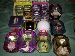 Pokemon Lot of 25 EMPTY Tins & Mini Tins: Galar Power, Triple Whammy, Poke Ball - Image 1