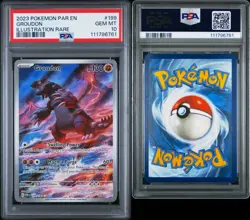 Pokemon Groudon Illustration Rare 199/182 Paradox Rift Gem Mint PSA 10 - Image 3