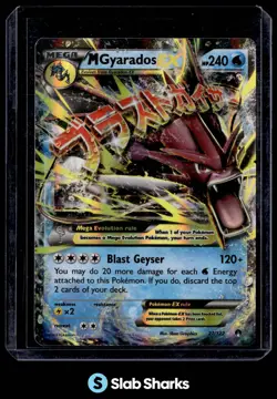 2016 POKEMON XY BREAKPOINT #27/122 MEGA GYARADOS HOLO - Image 1