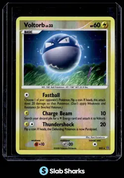 2008 POKEMON DIAMOND & PEARL STORMFRONT #SH3 VOLTORB REVERSE HOLO - Image 1
